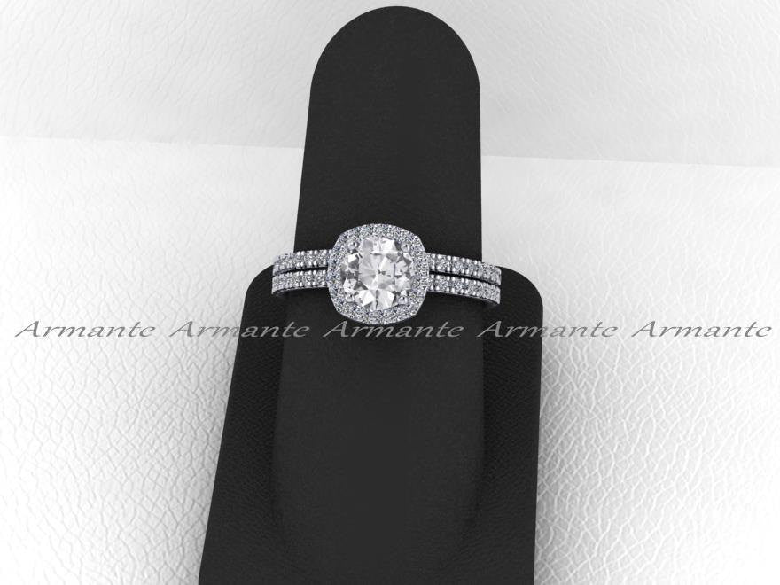 White Sapphire Wedding Rings, Diamond Free Engagement Rings