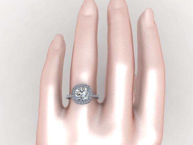 engagement rings cushion cut