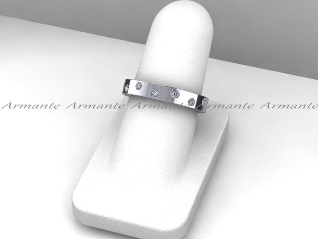 Diamond Eternity Wedding Band, 14K White Gold