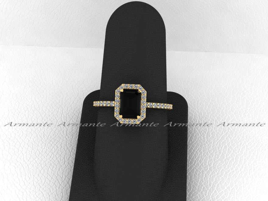 black diamond wedding ring
