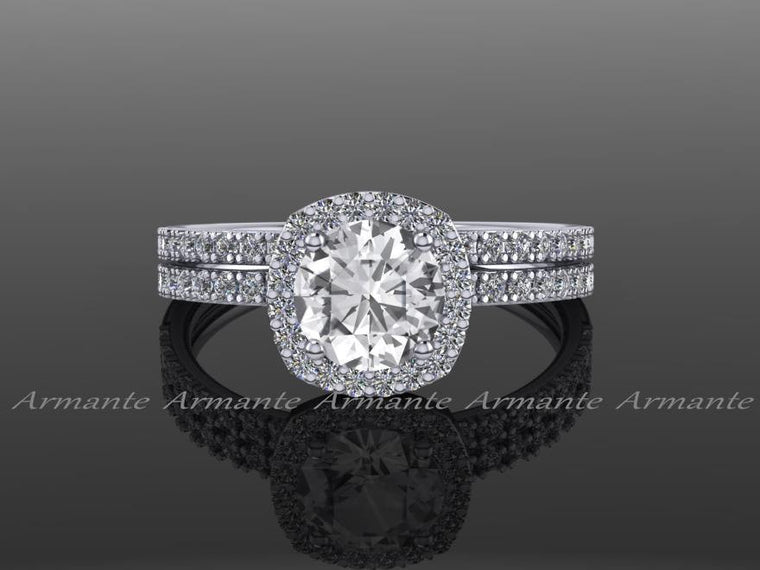 White Sapphire Wedding Rings, Diamond Free Engagement Rings