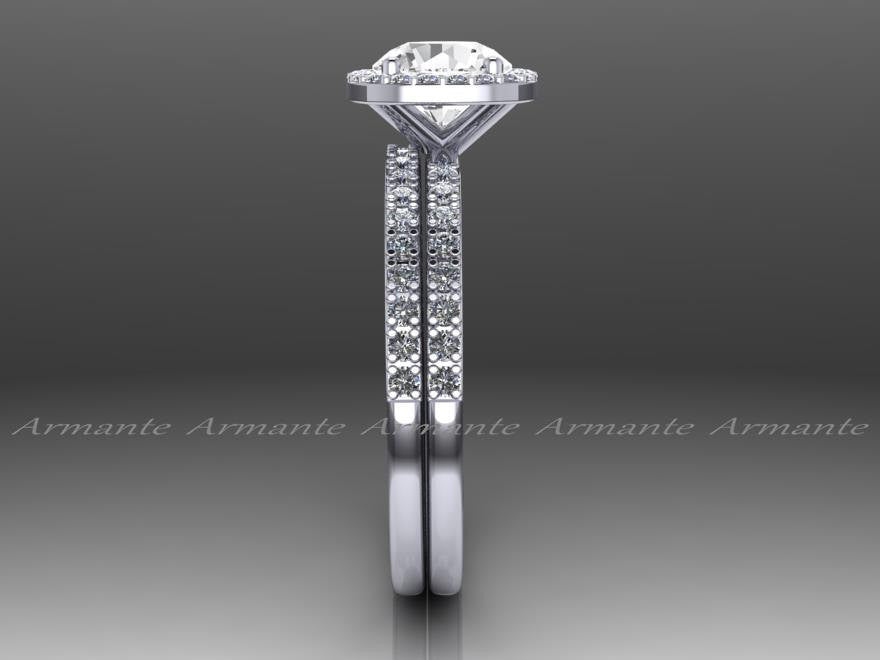 White Sapphire Wedding Rings, Diamond Free Engagement Rings