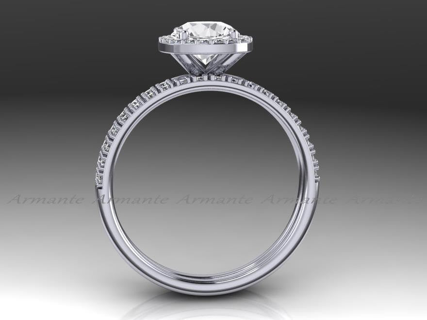 White Sapphire Wedding Rings, Diamond Free Engagement Rings