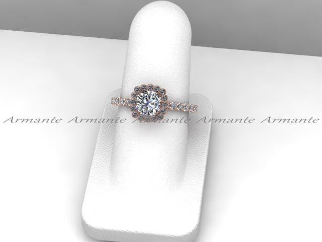 Forever Brilliant Moissanite Diamond Rose Gold Wedding Ring