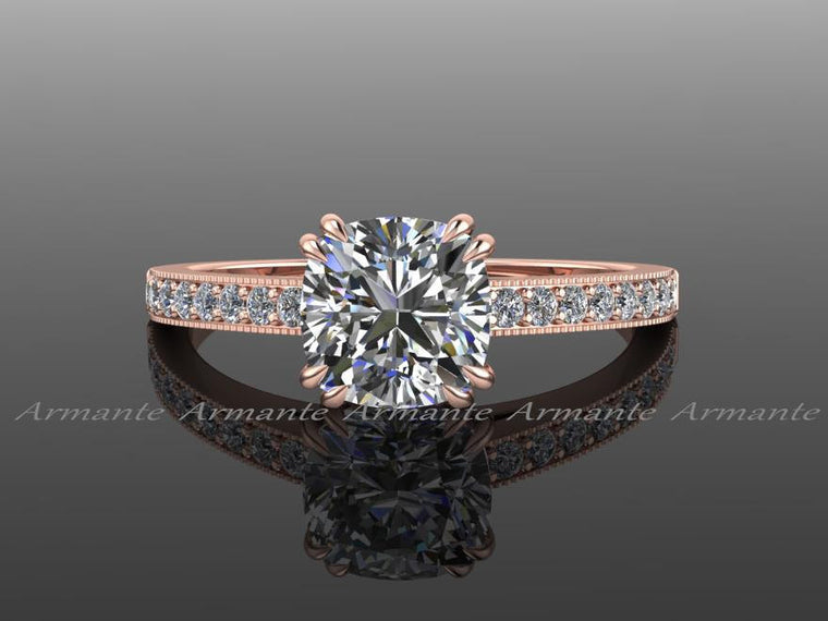 Solitaire Vintage Style Engagement Ring