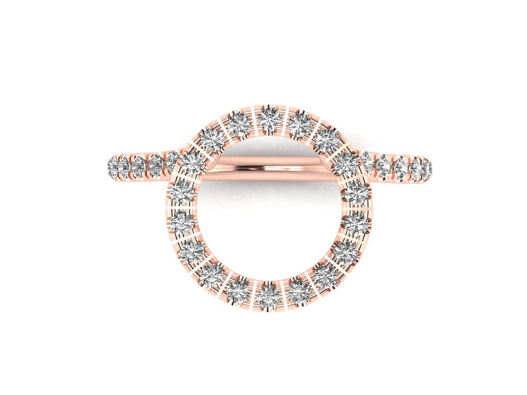 Halo Ring Guard Engagement Ring Enhancer ArmanteDesign